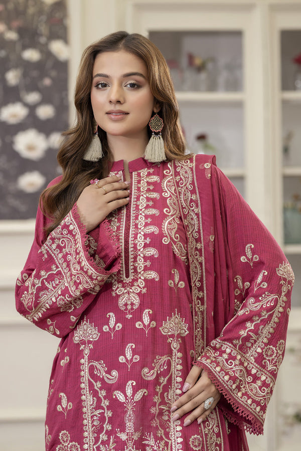 Johra | Embroidered Viscose 3PC – JE-094