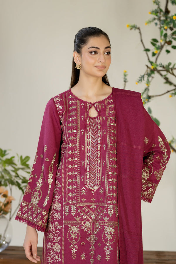 Johra Eshaal Karandi 3pc Unstitched suit. JE-244