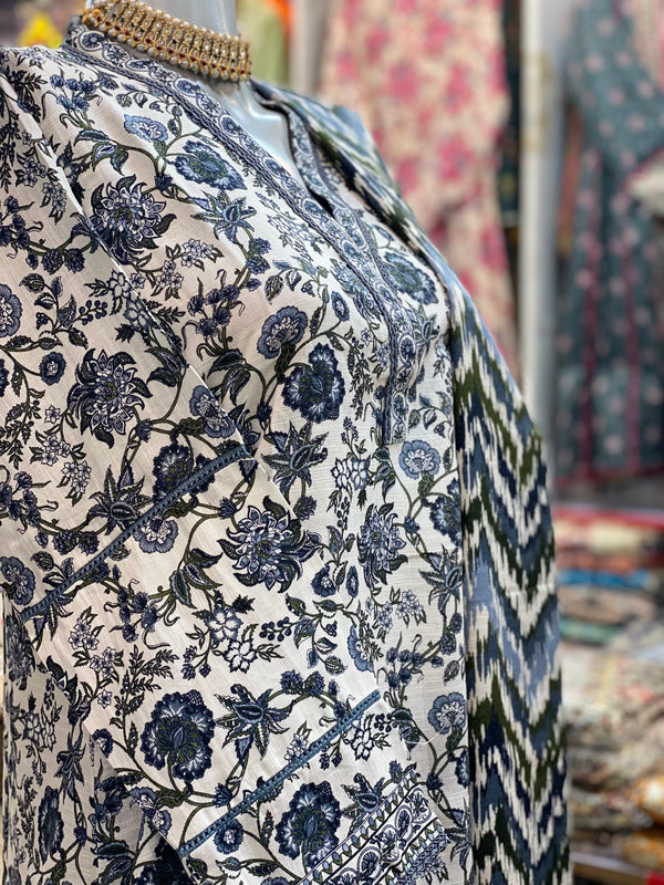 Bin Saeed 3Pc Stitched Khaddar Printed Suit – BSK-028
