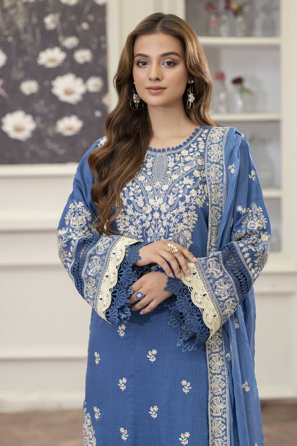 Johra | Embroidered Viscose 3PC – JE-099
