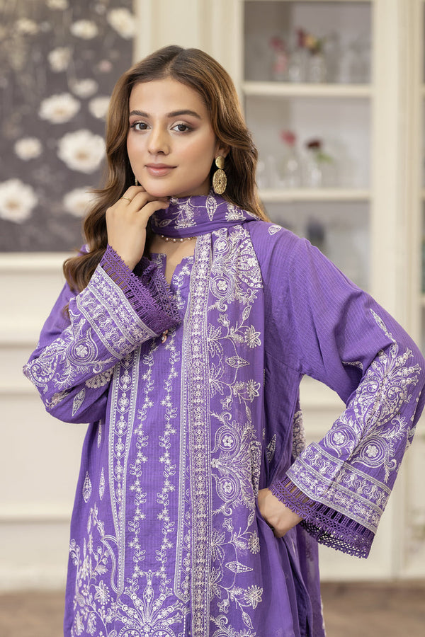 Johra | Embroidered Viscose 3PC – JE-098