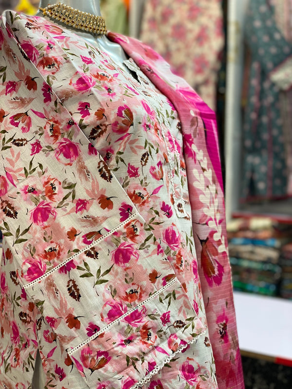 Bin Saeed 3Pc Stitched Khaddar Printed Suit – BSK-016