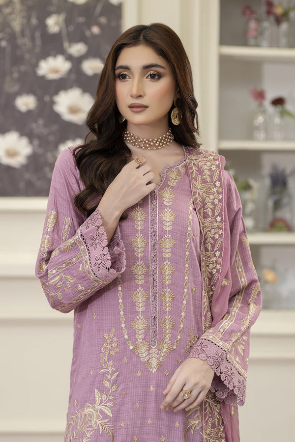 Johra | Embroidered Viscose 3PC – JE-095