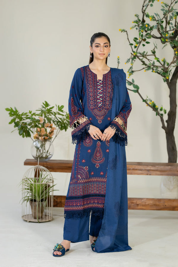 Johra Eshaal Karandi 3pc Unstitched suit. JE-245